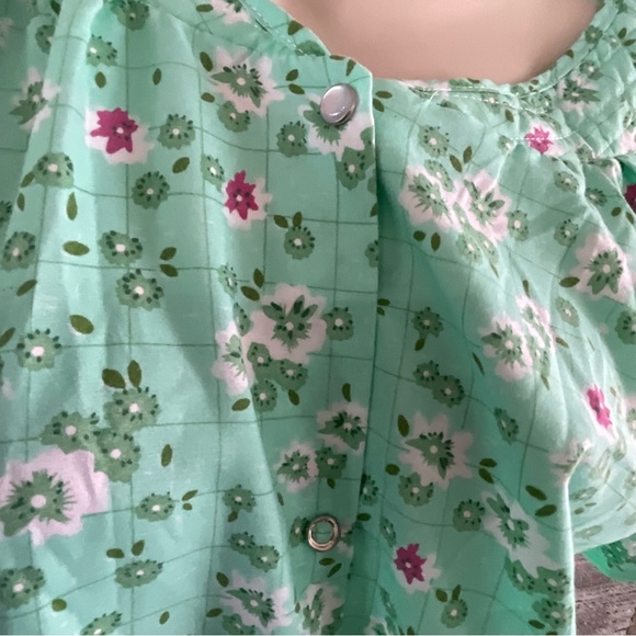 Casual Nights Snaps Front Closure House Dress Woven Houseco Size Medium (H1) - Picture 8 of 8